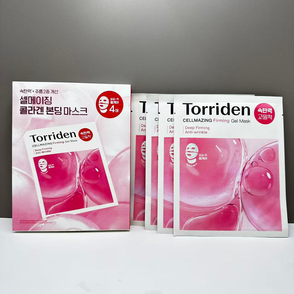 Torriden Cellmazing Firming Gel Mask and Neck Mask 4 Pack