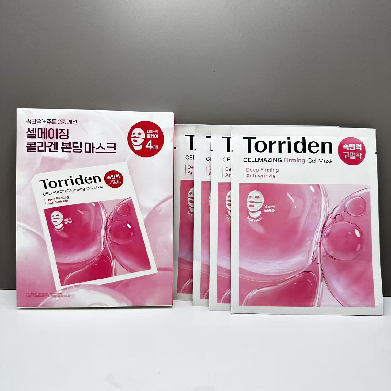 Torriden Cellmazing Firming Gel Mask and Neck Mask 4 Pack