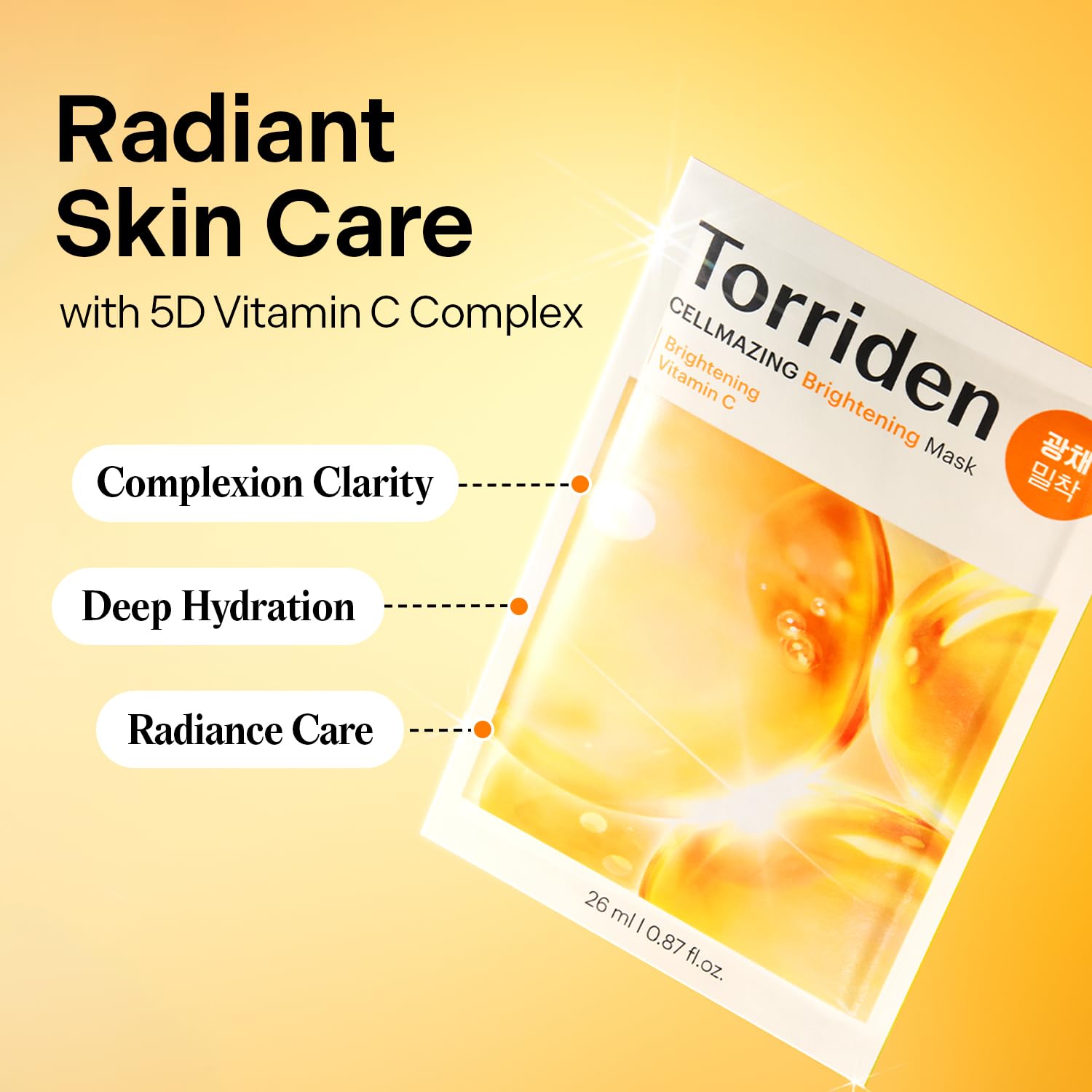 Torriden Cellmazing Vita C Brightening Mask 10 Pack