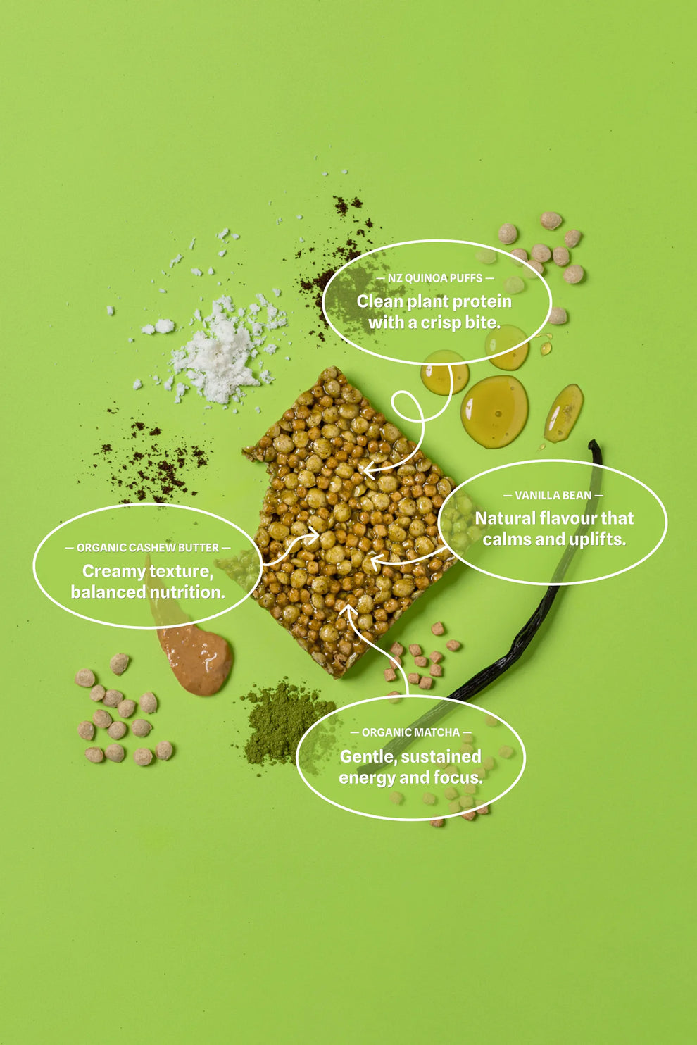 Protein Crisp Nutrition Bar | Matcha Vanilla