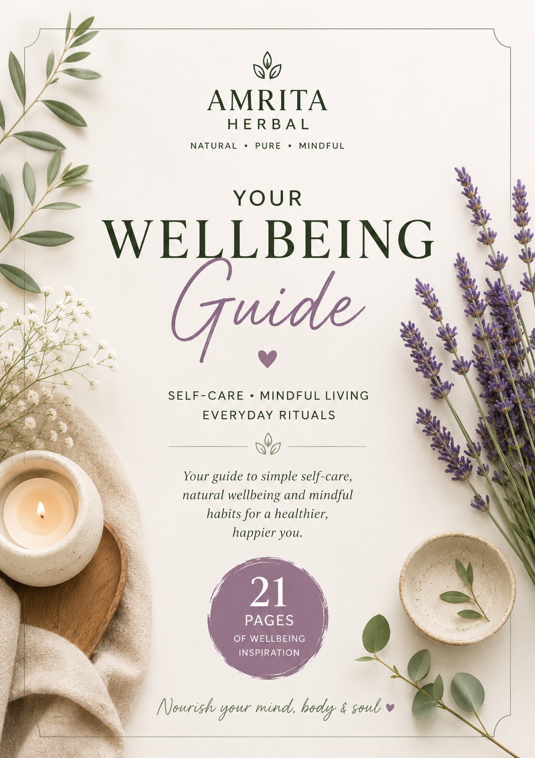 Amrita Herbal's Wellbeing e-book