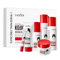 SADOER Moisturizing Anti Wrinkle Whitening Spot Removing and Kojic Acid Six-Piece Skin Care Set