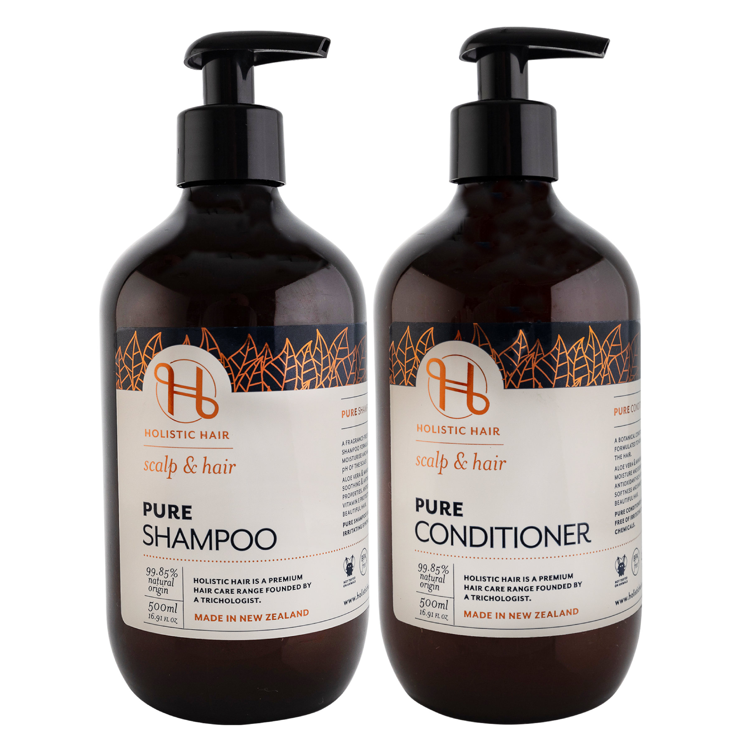 Pure Shampoo and Conditioner 500ml Set