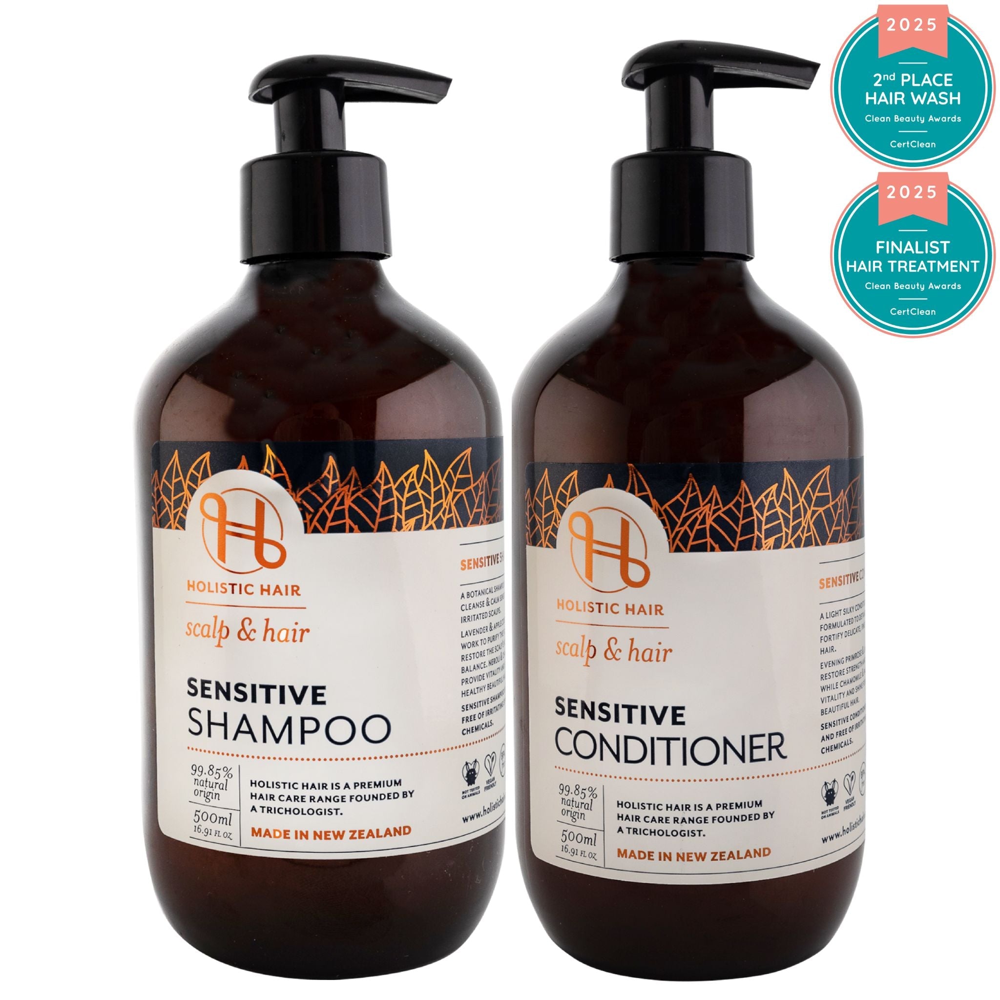 Sensitive Shampoo and Conditioner 500ml Set
