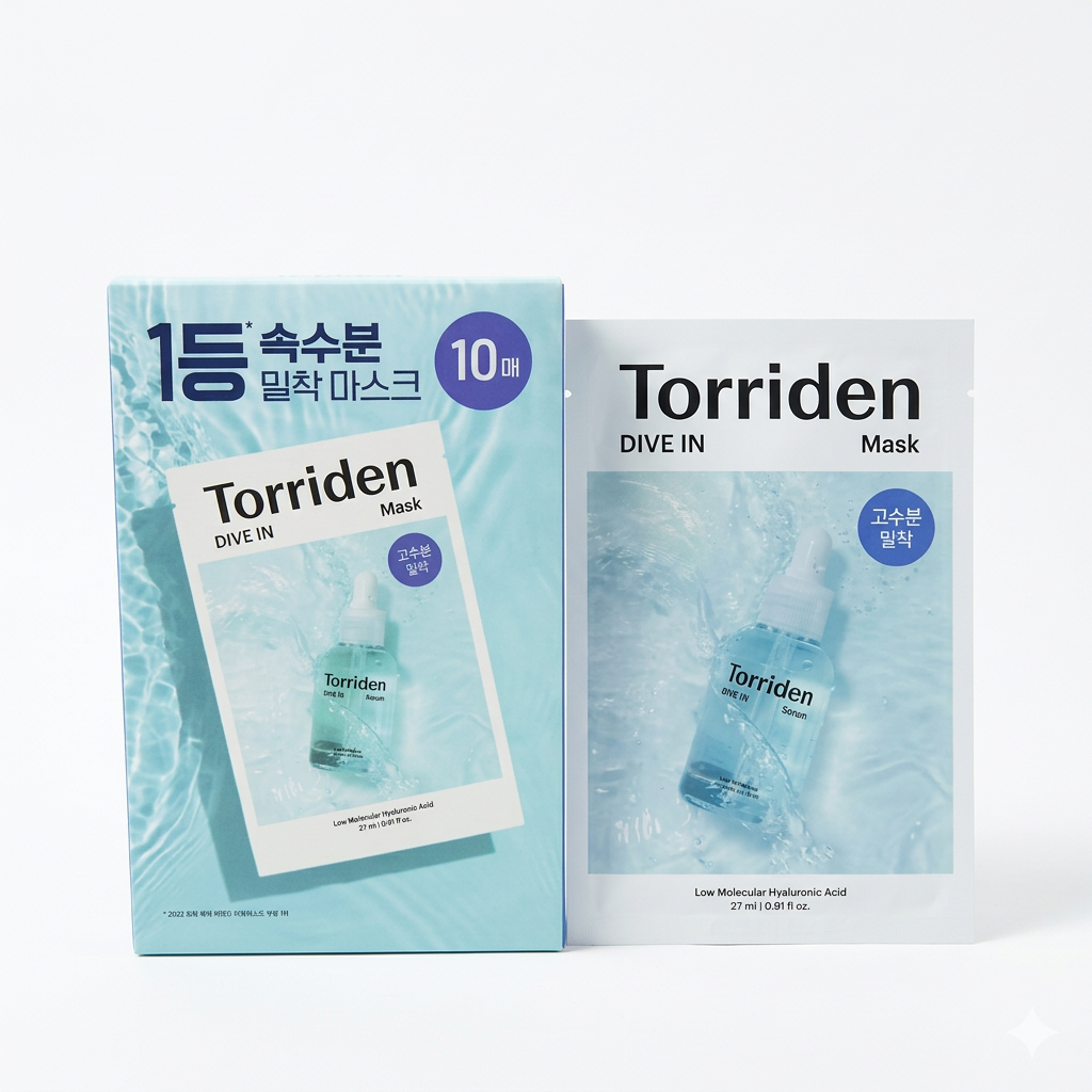 Torriden DIVE-IN Low Molecular Hyaluronic Acid Mask 10 Pack